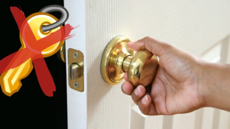 How to open locked door without keys